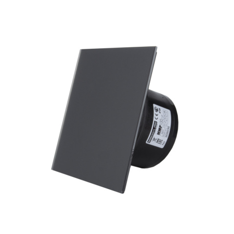 Wentylator łazienkowy serii MMP – Szklany Panel Czarny Mat. ULTRA CICHY. Wyposażenie Timer. Średnica 100 mm Wentylator łazienkowy serii MMP – Szklany Panel Czarny Mat. ULTRA CICHY. Wyposażenie Timer. Średnica 100 mm