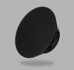 Kratka wentylacyjna Anemostat Okrągła Szklana Czarna Mat 100mm
