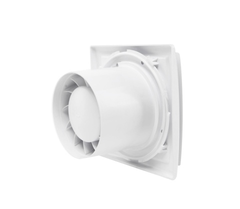 Wentylator łazienkowy serii OK Połysk. Wyposażenie standardowe. Niebieski led Oświeltenie Niebieski Led. Średnica 100 mm